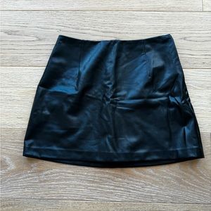 Abercrombie faux leather mini skirt